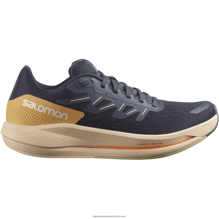 hardloopschoenen voor dames - spectur Salomon 22DD8749 ebbenhout/amandelcrème/preigroen