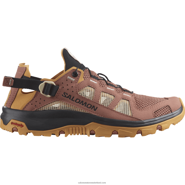 waterschoenen voor dames - techamphibian 5 Salomon 22DD8789 cederhout/daim/rozenwolk