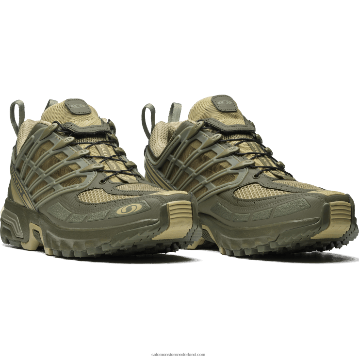 sportschoenen voor dames - acs pro Salomon 22DD8759 grijsgroen/diep korstmosgroen/olijfnacht