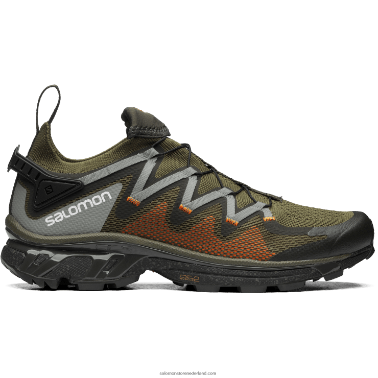 sportschoenen voor dames - xt-rush Salomon 22DD8776 olijfnacht/turf/levendig oranje