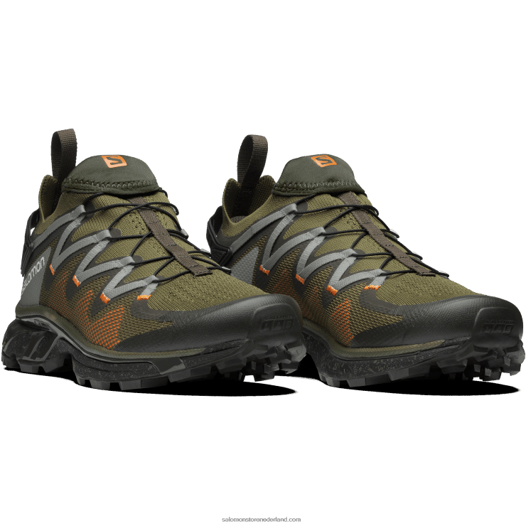 sportschoenen voor dames - xt-rush Salomon 22DD8776 olijfnacht/turf/levendig oranje
