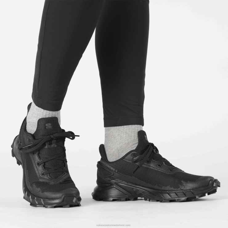 hardloopschoenen voor dames - alphacross 4 Salomon 22DD81540 zwart