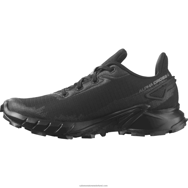 hardloopschoenen voor dames - alphacross 4 Salomon 22DD81540 zwart