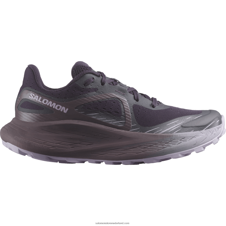 trailrunningschoenen voor dames - glide max tr Salomon 22DD81500 nachtschade/maanlandschap/orchideeënbloei