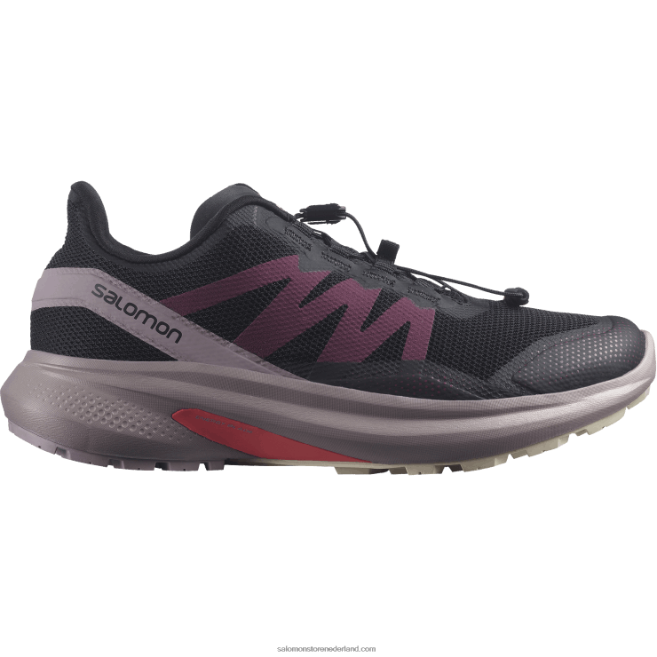 trailrunningschoenen voor dames - hypulse Salomon 22DD81542 zwarte/kwartel/regenachtige dag