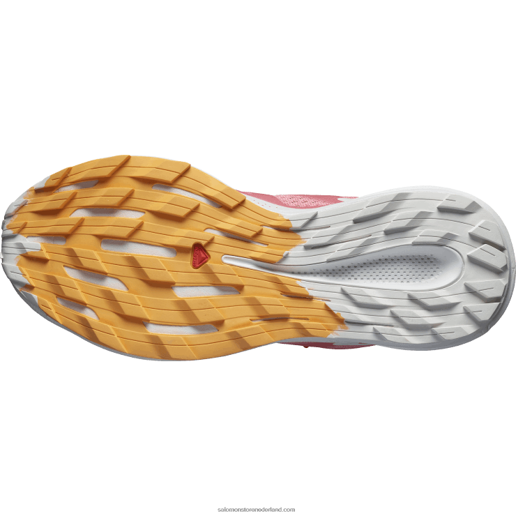 trailrunningschoenen voor dames - pulsar trail Salomon 22DD81511 theeroos/nimbuswolk/vlammende sinaasappel