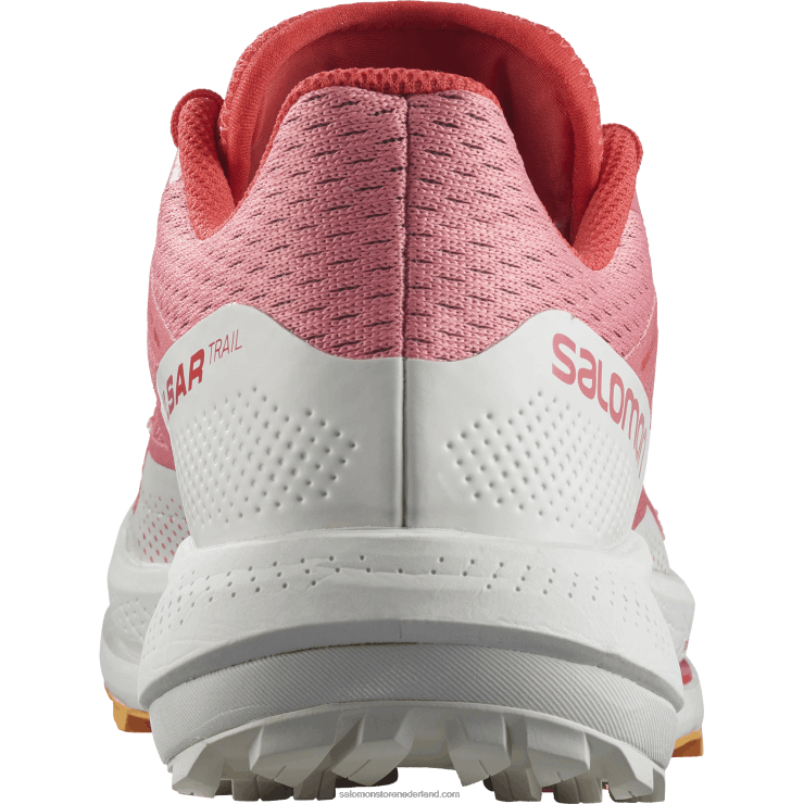 trailrunningschoenen voor dames - pulsar trail Salomon 22DD81511 theeroos/nimbuswolk/vlammende sinaasappel