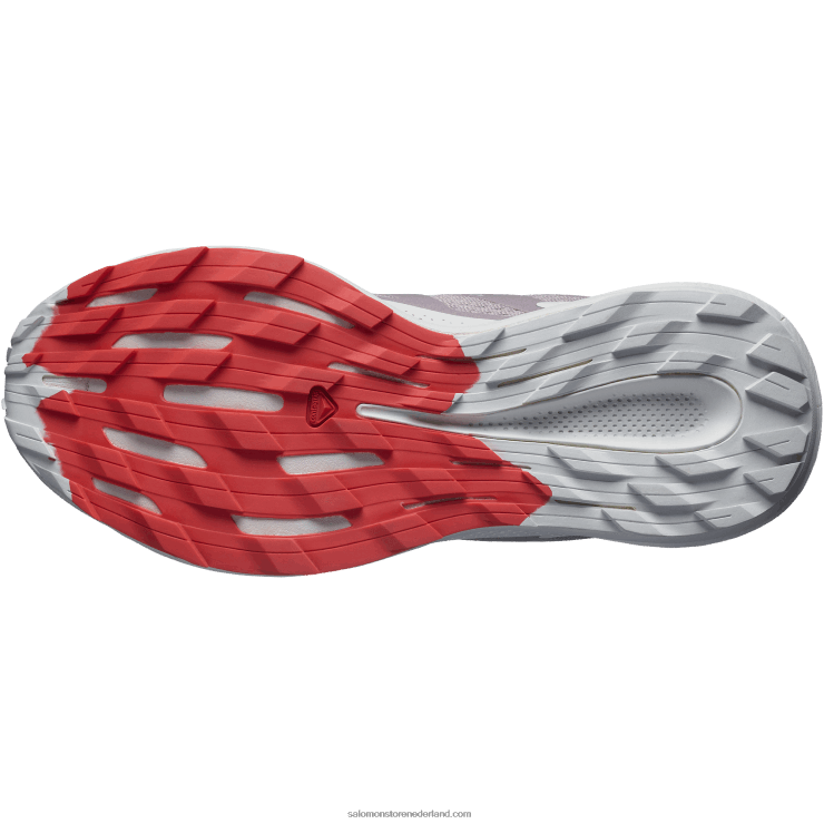 trailrunningschoenen voor dames - pulsar trail Salomon 22DD81512 kwartel/maansteen/poppy rood