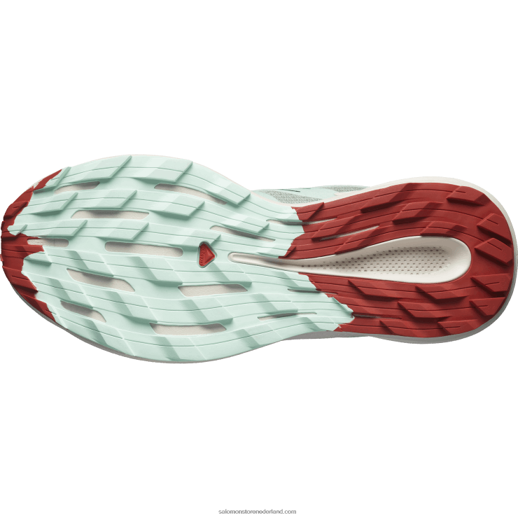 trailrunningschoenen voor dames - pulsar trail Salomon 22DD81514 lelieblad/gebleekte aqua/hete saus