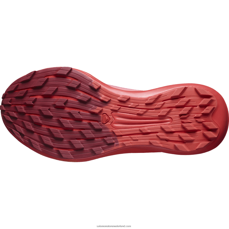 trailrunningschoenen voor dames - pulsar trail pro Salomon 22DD81533 theeroos/fietsrood/vlammend oranje