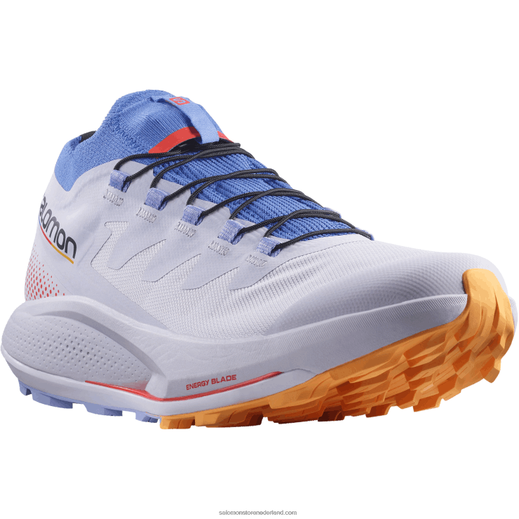trailrunningschoenen voor dames - pulsar trail pro Salomon 22DD81534 paars heide/amparo blauw/vlammend oranje