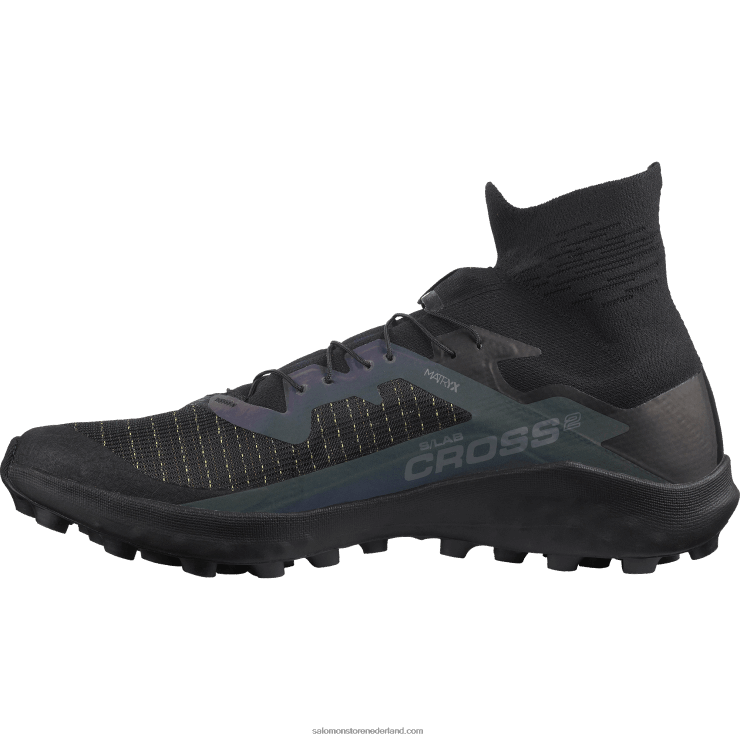trailrunningschoenen voor dames - s/lab cross 2 Salomon 22DD81526 zwart