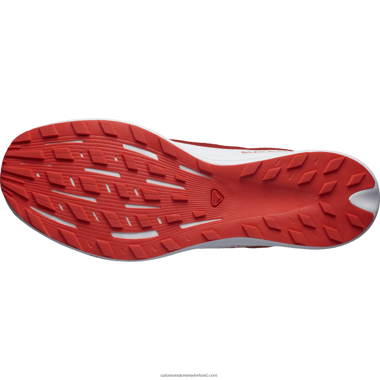 trailrunningschoenen voor dames - s/lab pulsar 2 Salomon 22DD81519 vurig rood/wit