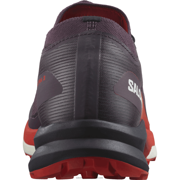 trailrunningschoenen voor dames - s/lab ultra 3 Salomon 22DD81508 pruim perfect/vurig rood/wit