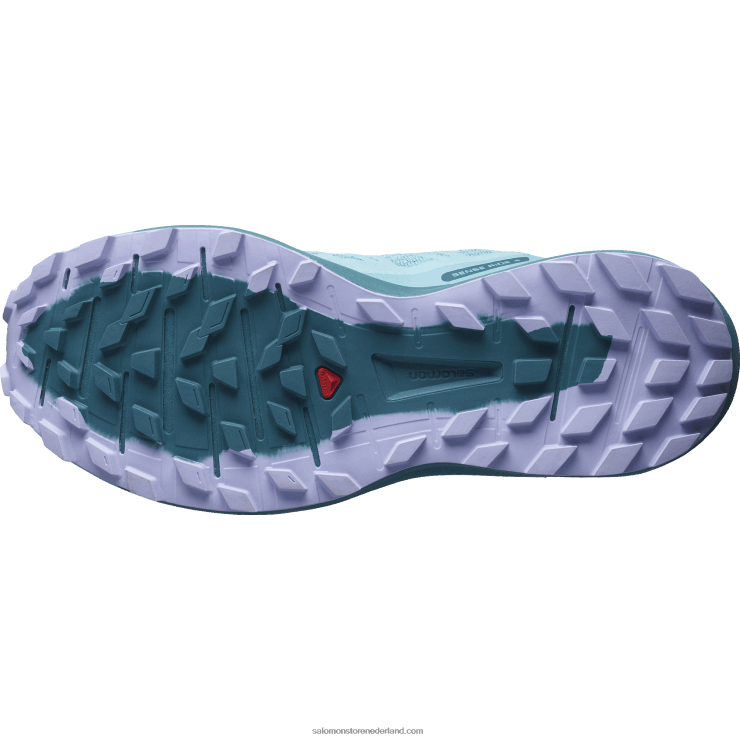 trailrunningschoenen voor dames - sense ride 4 Salomon 22DD81537 delphinium blauw/wilde eend blauw/lavendel