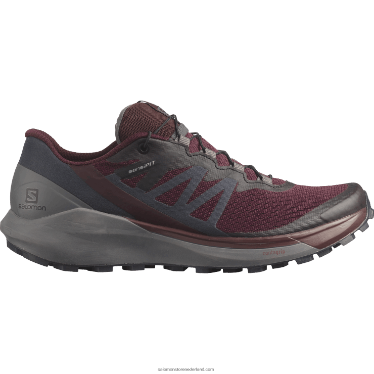 trailrunningschoenen voor dames - sense ride 4 Salomon 22DD81538 wijnproeverij/stille schaduw/ebbenhout