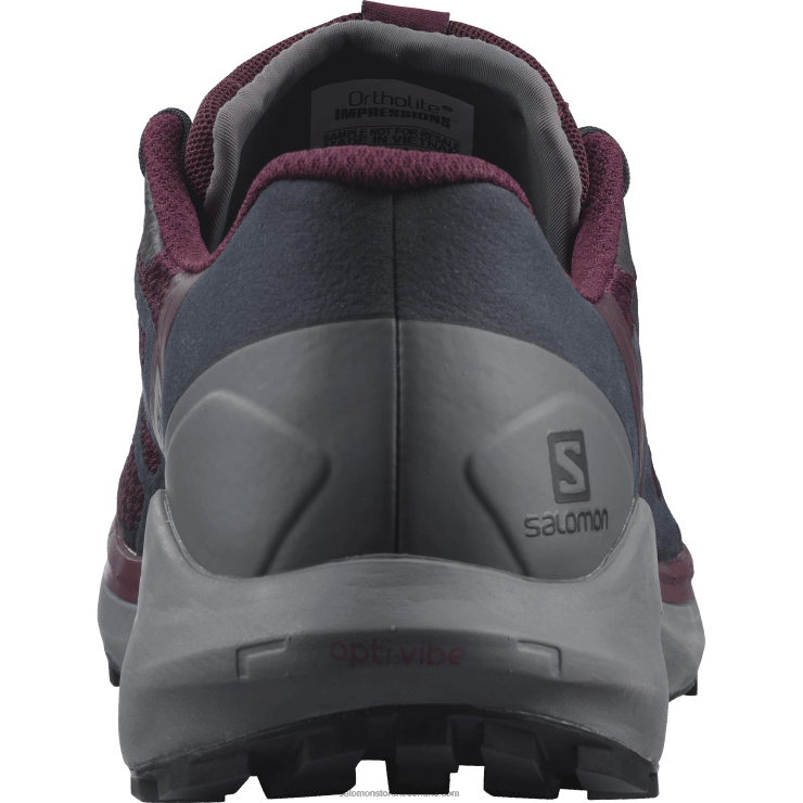 trailrunningschoenen voor dames - sense ride 4 Salomon 22DD81538 wijnproeverij/stille schaduw/ebbenhout