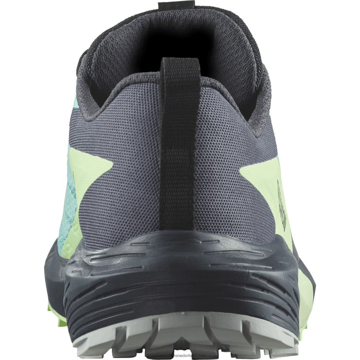 trailrunningschoenen voor dames - sense ride 5 gore-tex Salomon 22DD81528 blauwe uitstraling/groene as/oostindische inkt