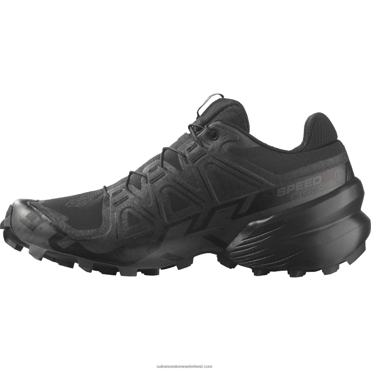 trailrunningschoenen voor dames - speedcross 6 Salomon 22DD81507 zwart/fantoom