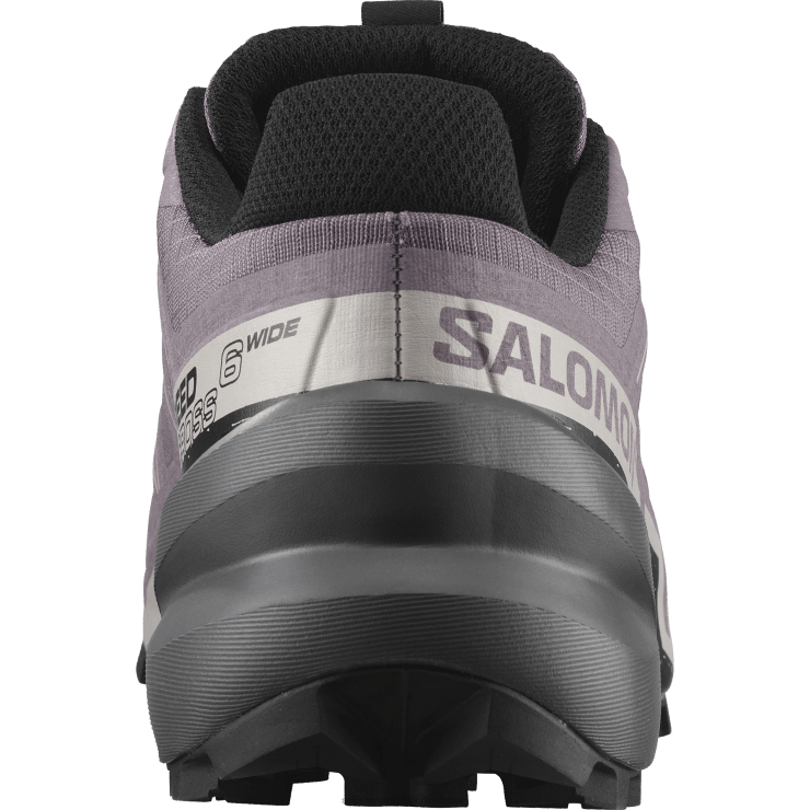 trailrunningschoenen voor dames - speedcross 6 breed Salomon 22DD81522 maanlandschap/zwart/as van rozen