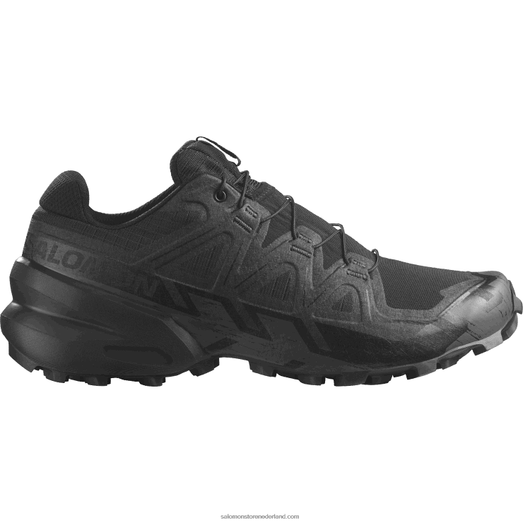 trailrunningschoenen voor dames - speedcross 6 krachten Salomon 22DD8804 zwart/fantoom