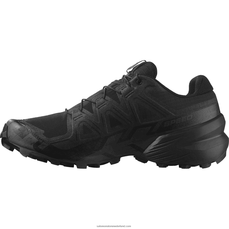 trailrunningschoenen voor dames - speedcross 6 krachten Salomon 22DD8804 zwart/fantoom