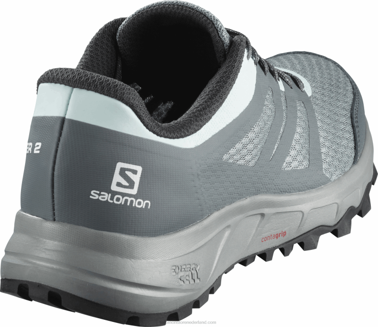 trailrunningschoenen voor dames - trailster 2 Salomon 22DD81547 lood/stormachtig weer/ijzige morgen