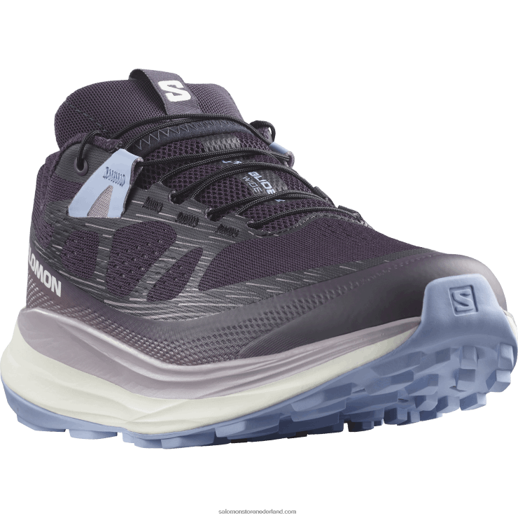 trailrunningschoenen voor dames - ultra glide 2 breed Salomon 22DD81525 nachtschade/vanille-ijs/sereniteit