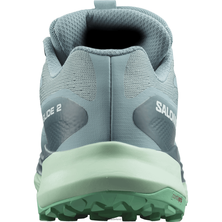 trailrunningschoenen voor dames - ultra glide 2 gore-tex Salomon 22DD81521 steenblauw/yucca/biscay groen