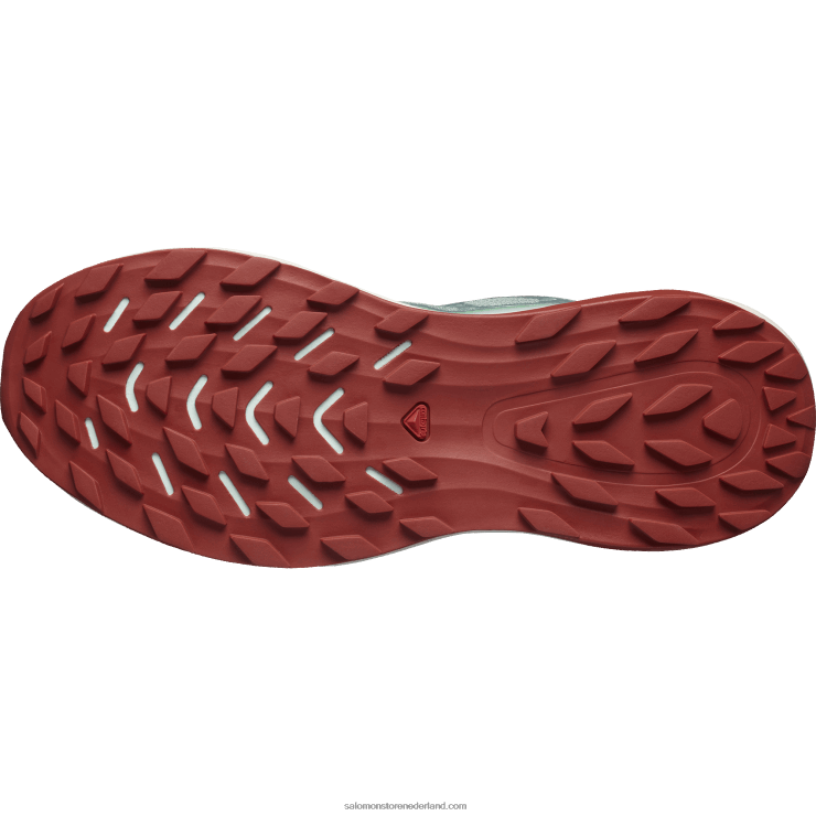 trailrunningschoenen voor dames - ultraglide 2 Salomon 22DD81489 lelieblad/gebleekte aqua/hete saus