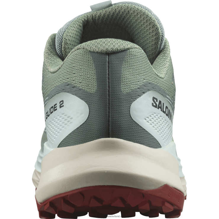 trailrunningschoenen voor dames - ultraglide 2 Salomon 22DD81489 lelieblad/gebleekte aqua/hete saus