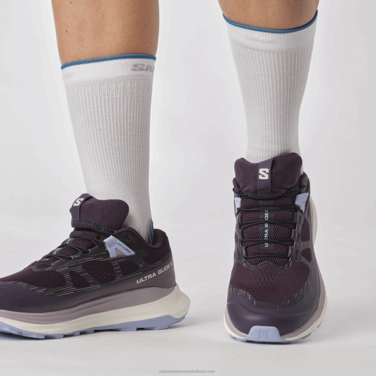 trailrunningschoenen voor dames - ultraglide 2 Salomon 22DD81490 nachtschade/vanille-ijs/sereniteit