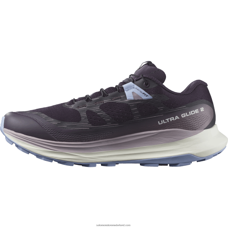 trailrunningschoenen voor dames - ultraglide 2 Salomon 22DD81490 nachtschade/vanille-ijs/sereniteit