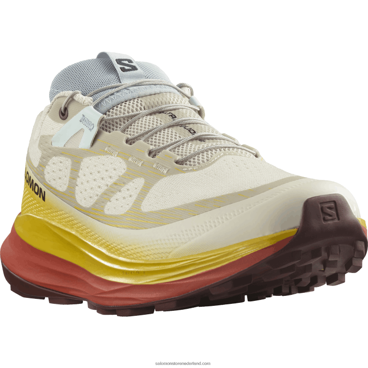trailrunningschoenen voor dames - ultraglide 2 Salomon 22DD81491 regenachtige dag/freesia/hete saus