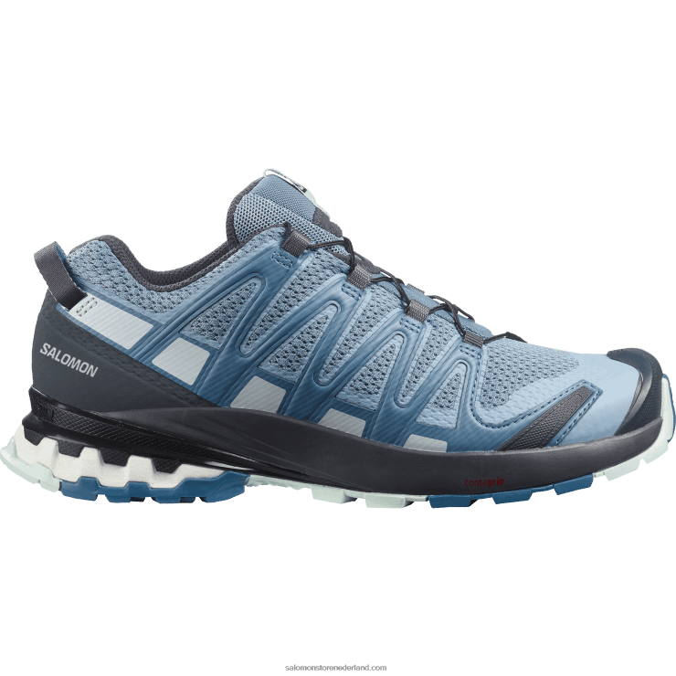trailrunningschoenen voor dames - xa pro 3d v8 Salomon 22DD81535 ashley blauw/ebbenhout/opaalblauw