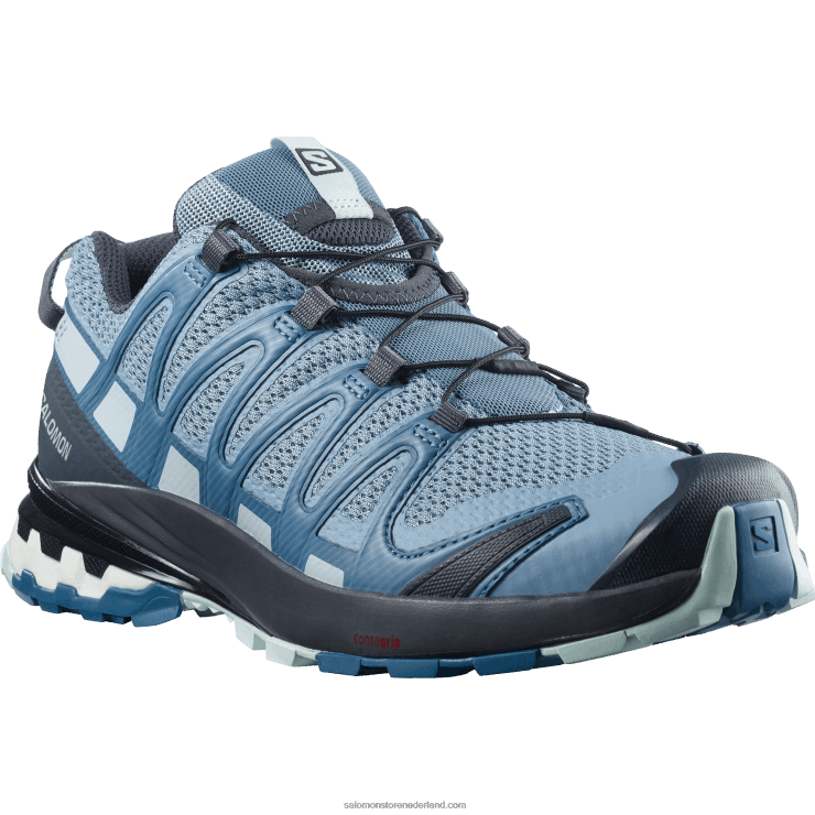 trailrunningschoenen voor dames - xa pro 3d v8 Salomon 22DD81535 ashley blauw/ebbenhout/opaalblauw