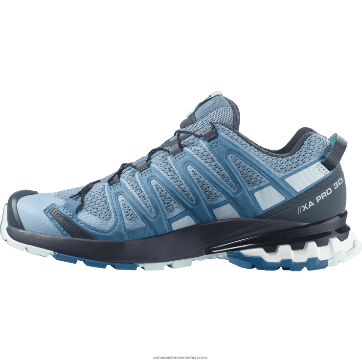 trailrunningschoenen voor dames - xa pro 3d v8 Salomon 22DD81535 ashley blauw/ebbenhout/opaalblauw