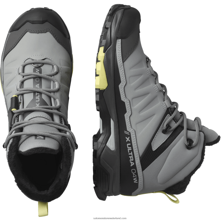 winterlaarzen voor dames - x ultra 4 mid winter thinsulate clima waterproof Salomon 22DD8786 monument/zwart/charlock