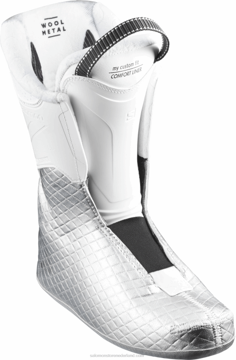 dames all mountain laarzen - qst toegang 60 Salomon 22DD81041 wit/antraciet doorschijnend/bordeaux