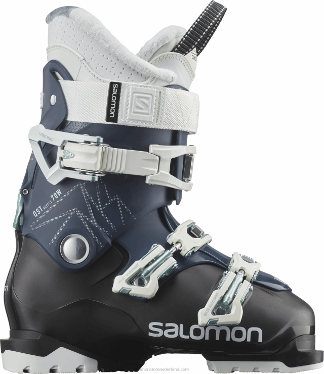 dames all mountain laarzen - qst toegang 70 Salomon 22DD81043 petrolblauw/wit/schietende zee