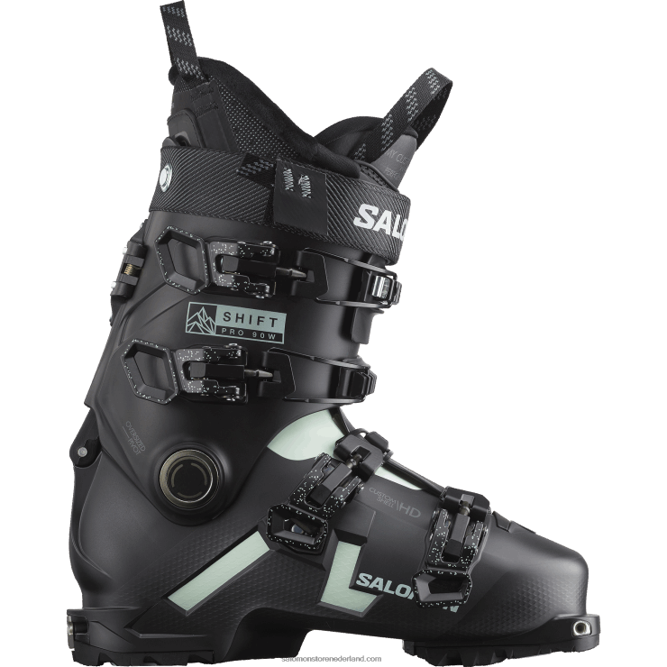 dames freeride laarzen - shift pro 90 at Salomon 22DD81287 zwart/wit mos/belluga