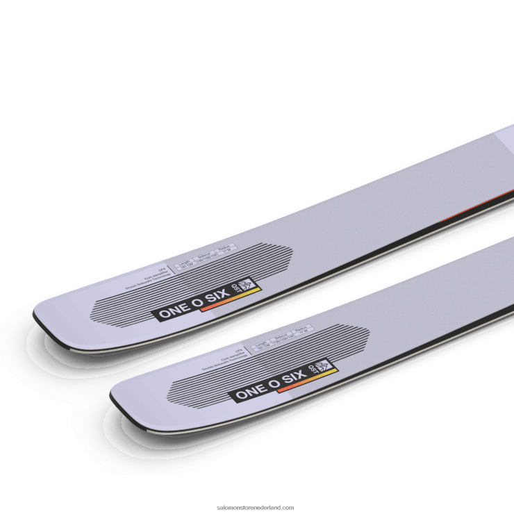 all mountain ski's voor dames - qst 106 Salomon 22DD81001 avondnevel/zuurgroen/vlam