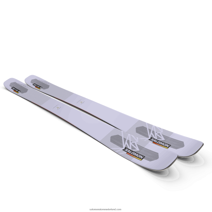 all mountain ski's voor dames - qst 106 Salomon 22DD81001 avondnevel/zuurgroen/vlam