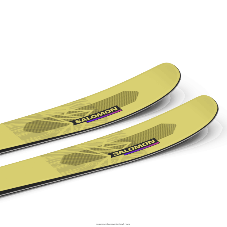 all mountain ski's voor dames - qst stella 106 Salomon 22DD81012 gele peer/neonroze