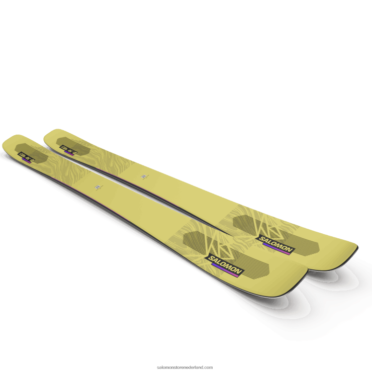 all mountain ski's voor dames - qst stella 106 Salomon 22DD81012 gele peer/neonroze