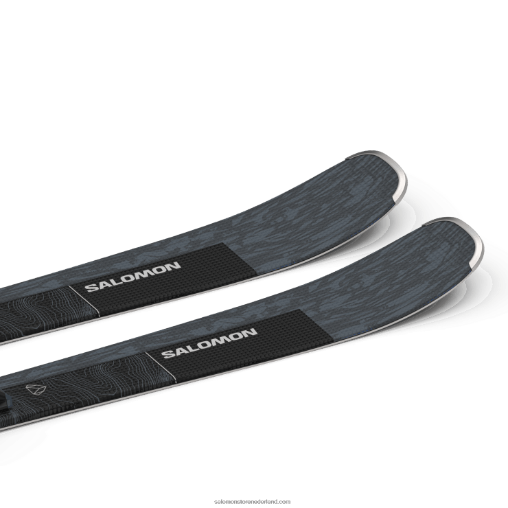 all-mountain skipakket voor dames - stand 80 (en m11) Salomon 22DD81026 beringzee metallic/zwart/zilver