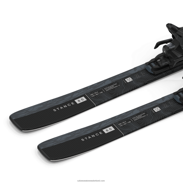 all-mountain skipakket voor dames - stand 80 (en m11) Salomon 22DD81026 beringzee metallic/zwart/zilver