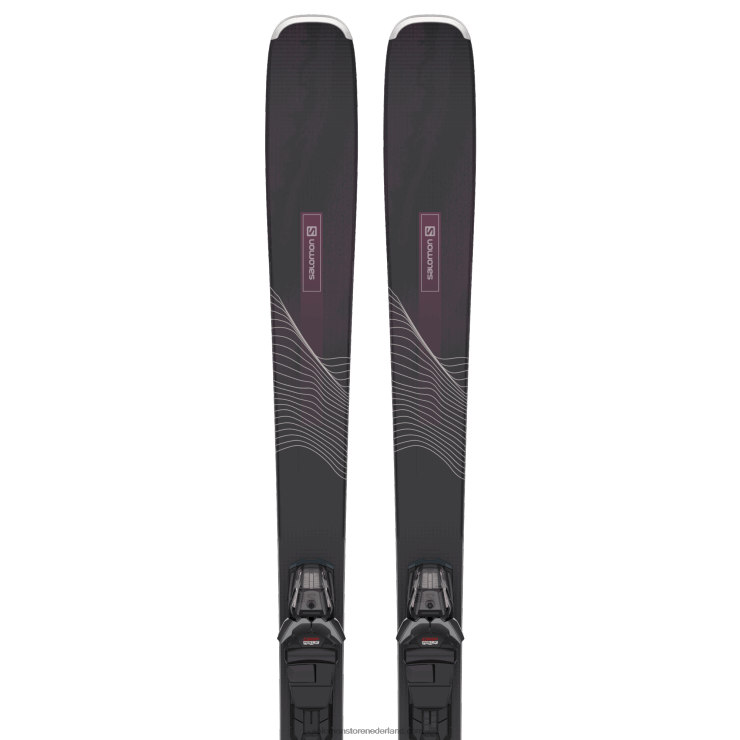 all-mountain skipakket voor dames - stand 84 (en m11) Salomon 22DD81285 zwart/bordeaux