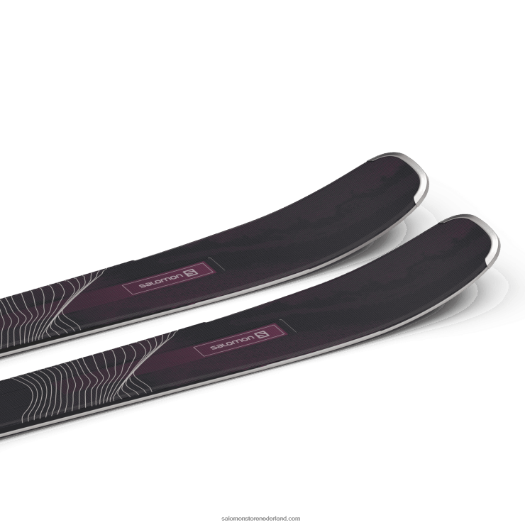 all-mountain skipakket voor dames - stand 84 (en m11) Salomon 22DD81285 zwart/bordeaux