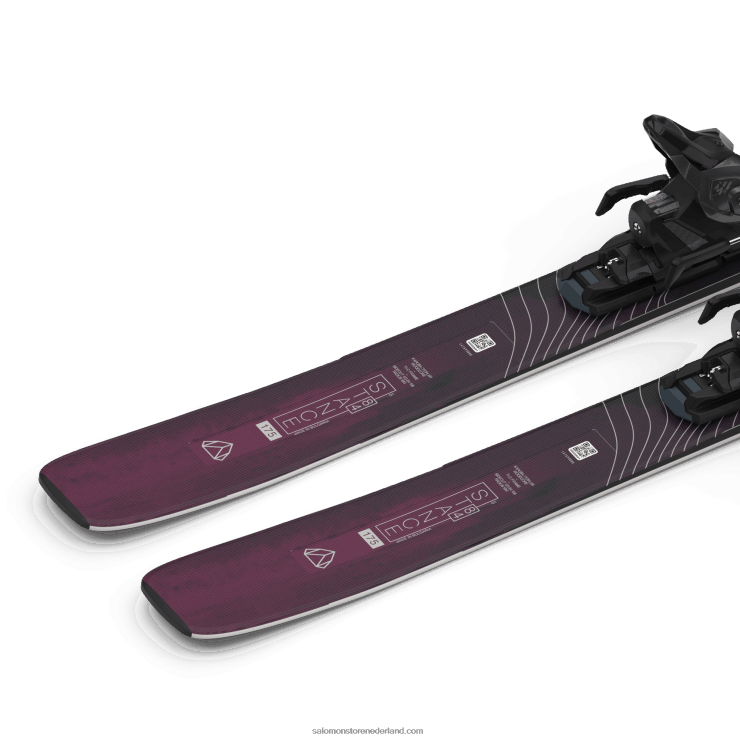 all-mountain skipakket voor dames - stand 84 (en m11) Salomon 22DD81285 zwart/bordeaux